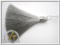 Gro�e Handgemachte Quaste Silber