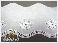 Lochstickerei Batist Coupon 8 m= 2.90�/m