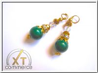 Perlenquasten Klein Gold Gr�n