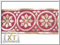 Mittelalter Borte Gold Magenta