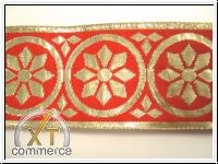 Mittelalter Borte Gold Orange