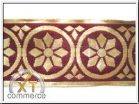 Mittelalter Borte Gold Bordeaux
