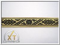 Feine Borte Gold Schwarz