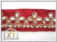 Edle Borte In Bordeaux Gold Kristall