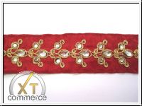 Edle Borte In Bordeaux Gold Kristall