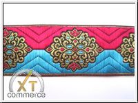 Edle Borte Pink T�rkis Altgold