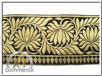 Mittelalter Borte Schwarz Gold
