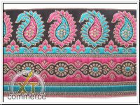 Edle Borte Schwarz T�rkis Pink