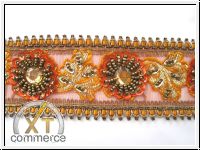 Handbestickte Borte Organza