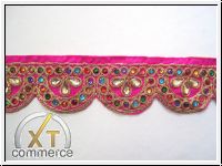 Borte M.B�gen und Bunten Steinen Pink