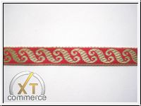 Schn�rkel Borte Fuchsia Gold