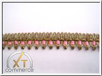 Zarte Gimpe Altgold-Rosa