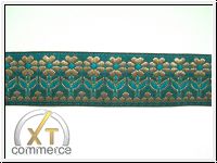 H�bsche Bumenborte Smaragdgr�n Altgold