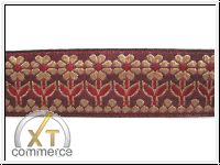 H�bsche Bumenborte Bordeaux Altgold