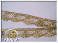 Edle Brokat Spitze Gold
