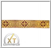 Borte Kreuze Liturgisch Gold Bordeaux