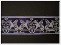 Keltisches Motiv  Mittelalter Blau-Silbergrau