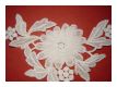 Spitzenapplikation Bl�te Elfenbein