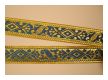 Feine Brokatborte Gold-Royalblau