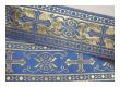 Mittelalter Borte Kreuze Gold-Blau