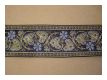Ranken und Bl�ten Blaugrau-Gold