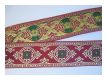 Elegante Medaillon Borte Gold-Bordeaux-Gr�n
