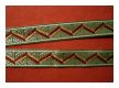 Edle Borte Oliv-Gold Ornamente