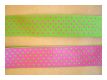 Tupfenborte Gr�n-Pink