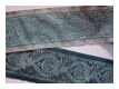Jacquardbord�re Blau Silber