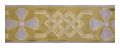 Exquisite Mittelalter Borte 95 mm Gold Grau