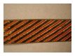 Borte Diagonal Streifen Bronze Orange