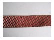 Borte Diagonal Streifen Bronze Dunkelrot