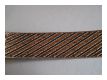 Borte Diagonal Streifen Bronze Schwarz