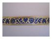 Feine Brokatborte Gold-Royalblau