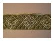 Edle Borte Olivgr�n Gold Schwarz