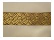 Edle Mittelalterborte Scroll Tabak Gold