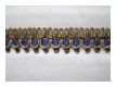 Zarte Gimpe Altgold Blau