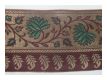 Elegante Blumen Borte Mocca Bordeaux Gr�n