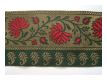 Elegante Blumen Borte Mocca Smaragdgr�n Gr�n