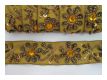 Handbestickte Borte Gold Altgold Bronze