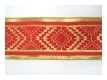 Mittelalterborte Orangerot Gold