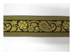 Paisley Borte Schwarz Senf