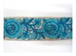Gestickte Borte Rosen T�rkis