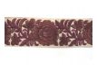 Gestickte Borte Rosen Braun Lila