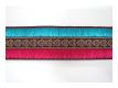 Edle Borte Altgold Fuchsia T�rkis