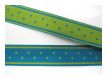 Ripsband Streifen Tupfen Petrol Gr�n