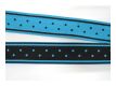 Ripsband Streifen Tupfen T�rkis Schwarz