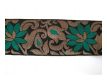 Borte Blumen Schwarz Bronze Smaragdgr�n