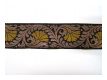 Borte F�cher Schwarz Altgold Senfgold