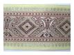 Borte Mit Pfauen Vanille Bordeaux Hellgold